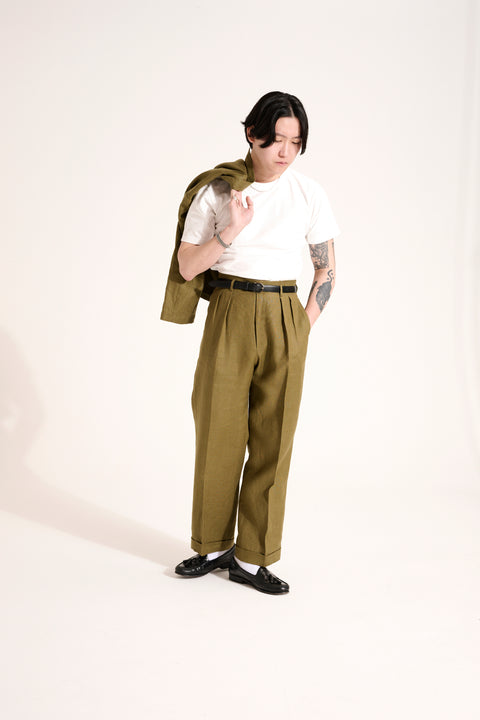 FABRIC OPTION - KHAKI IRISH LINEN