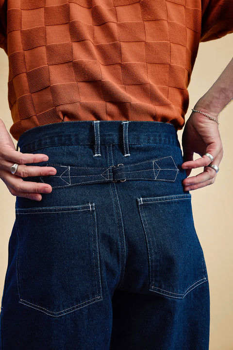 Patch pocket denim pants (RE-STOCKED)
