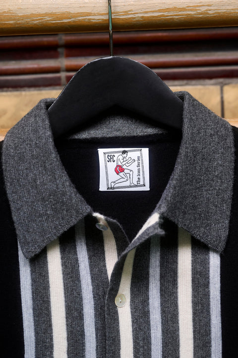 Black and grey striped Ali knit