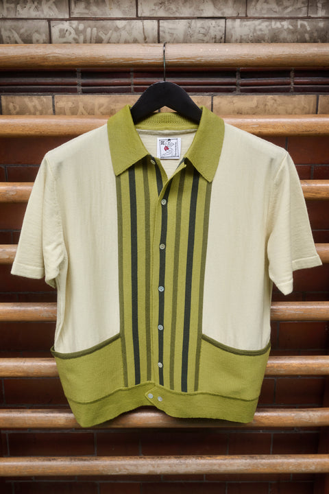 Green toned striped Ali knit (UNWORN SIZING SAMPLE)