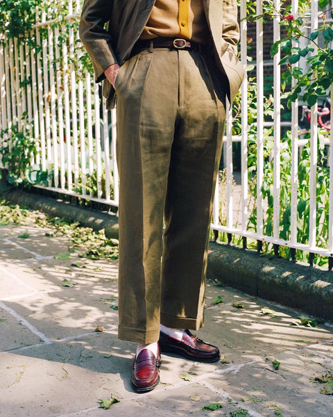 FABRIC OPTION - KHAKI IRISH LINEN