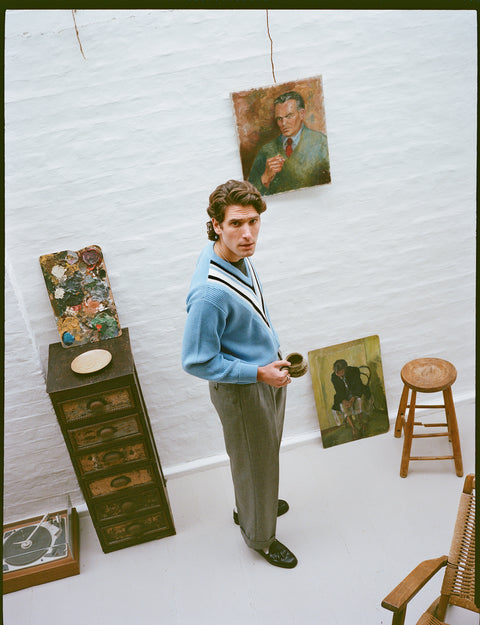 Blue Berkeley sweater