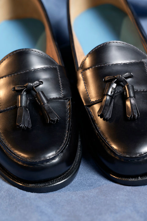 Black tassel loafer - Made in England by Grenson