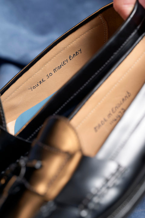 Black tassel loafer - Made in England by Grenson