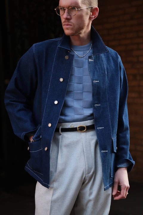 Patch pocket denim jacket