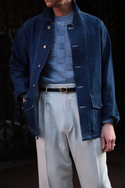 Patch pocket denim jacket