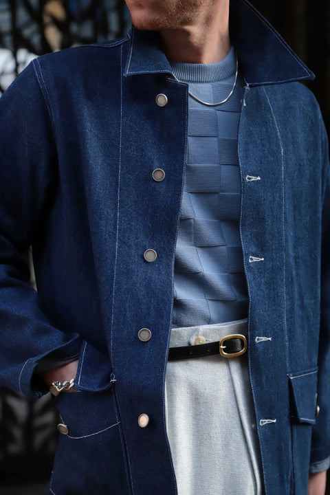 Patch pocket denim jacket