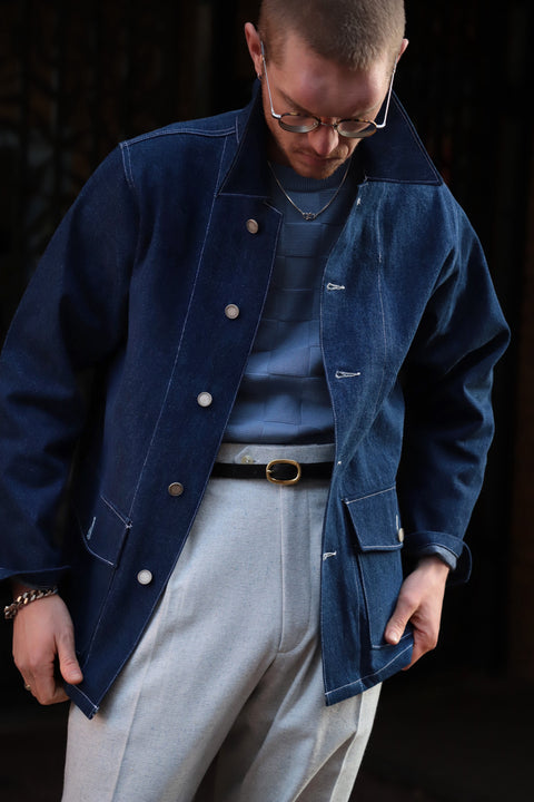 Patch pocket denim jacket