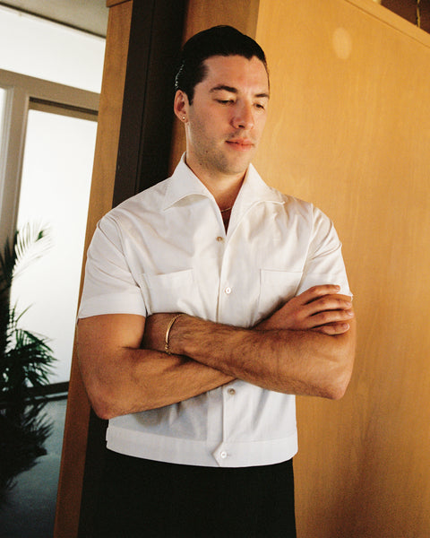 White wing collar 'Henry Hill' shirt