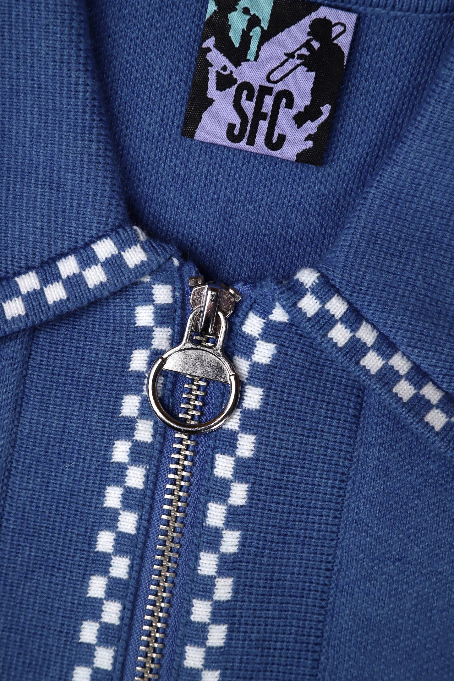Blue temple knit