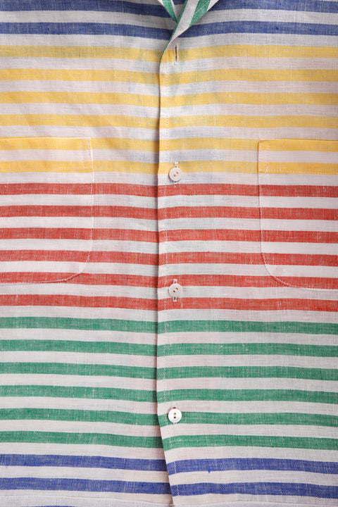 Primary horizontal striped lido shirt