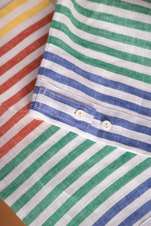Primary horizontal striped lido shirt