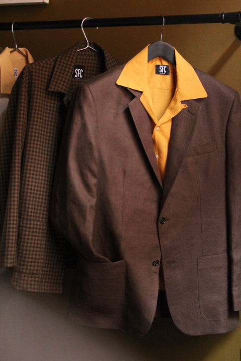 Ochre Cuban collar shirt