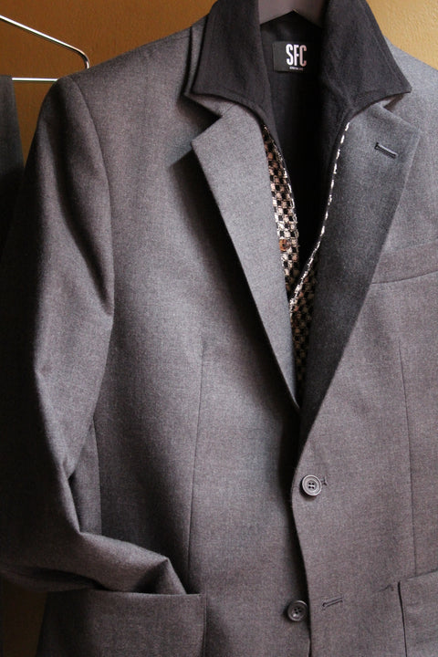 FABRIC OPTION - SCHOOL GREY BRITISH WOOL