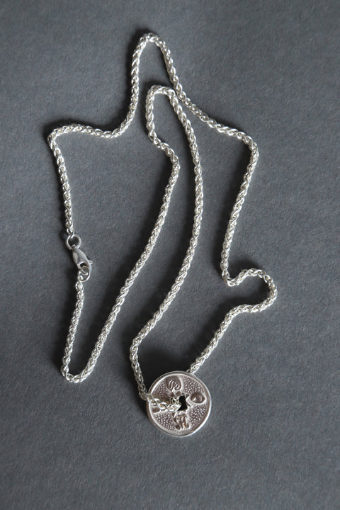 Silver Lucky Coin necklace