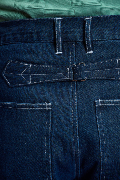 Patch pocket denim pants (RE-STOCKED)