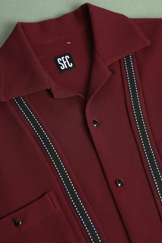 Band Shirt Burgundy - S