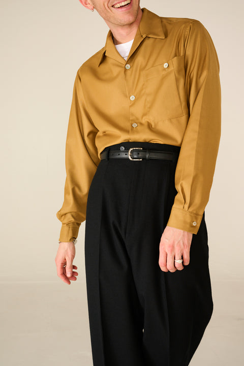 Mustard big pocket shirt overshirt