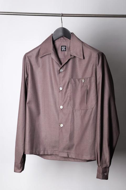 Muted lavender big pocket shirt overshirt