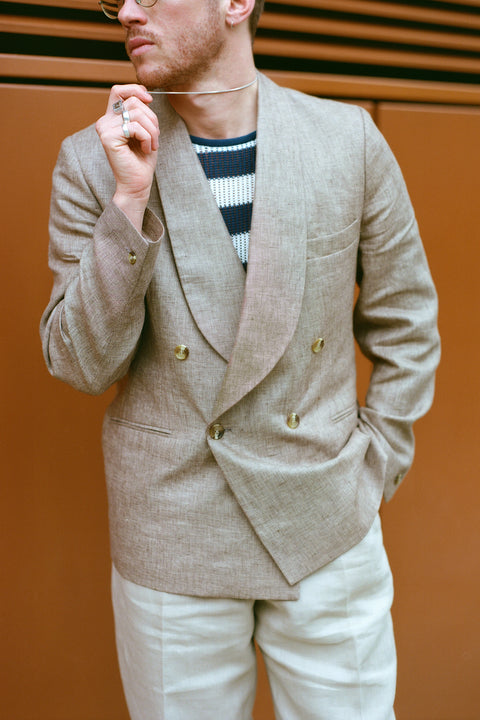 Shawl collar DB SFC Suit (other fabric options available)