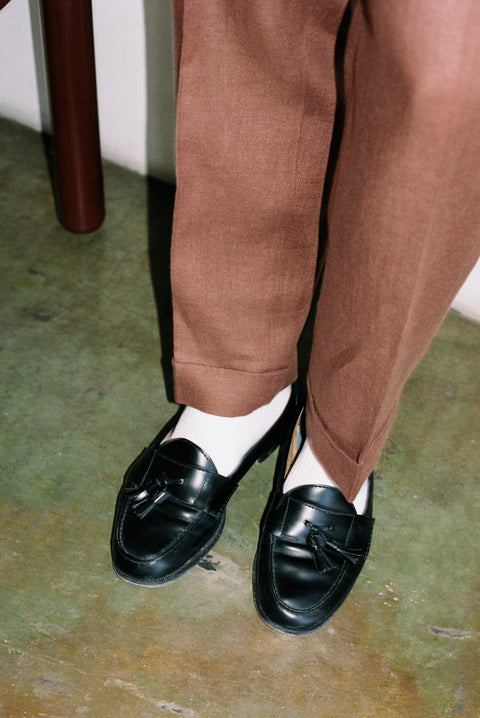 Black tassel loafer - Made in England by Grenson