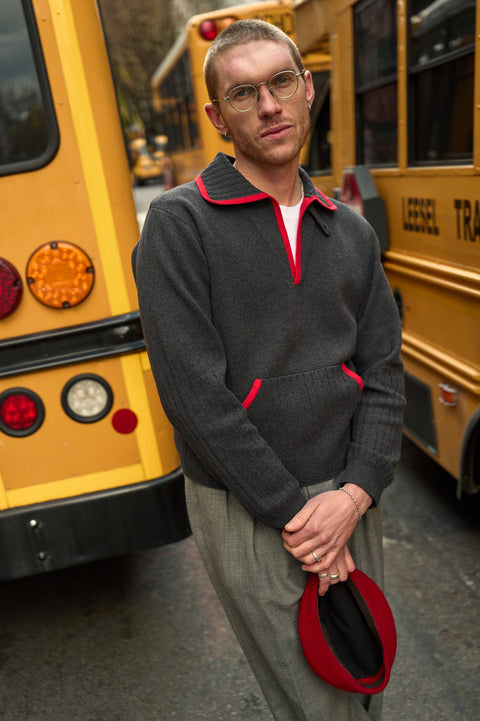 Charcoal Reggio pullover