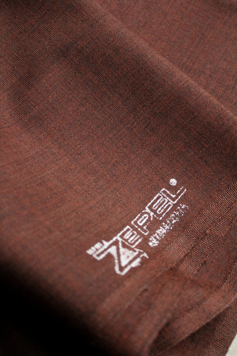 Ginger crosshatched woven wool - TB034m