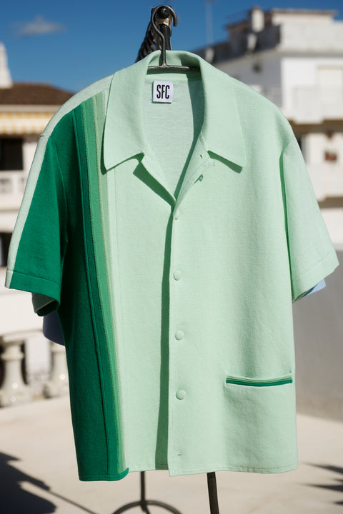 Teal Tidal knit shirt