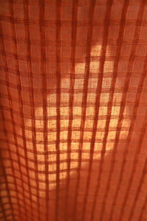 Coral woven waist-tie option shirt