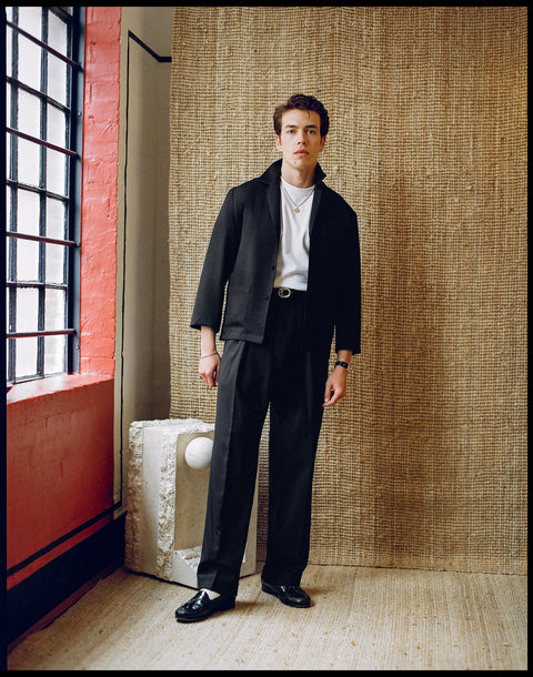 FABRIC OPTION - BLACK BRITISH WOOL