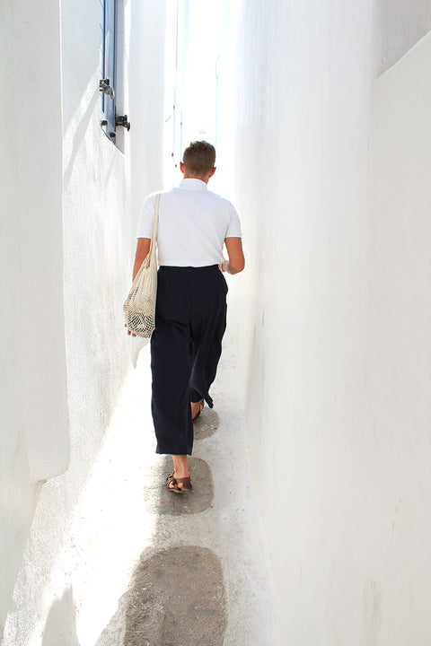 FABRIC OPITON - DEEP NAVY IRISH LINEN