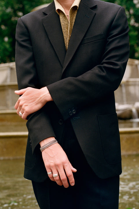 FABRIC OPTION - BLACK BRITISH WOOL