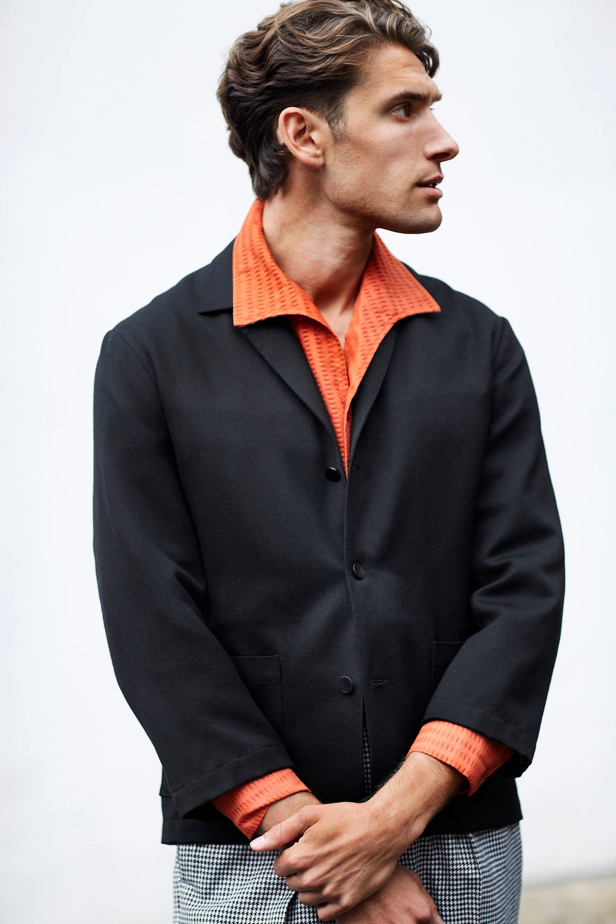 FABRIC OPTION - BLACK BRITISH WOOL