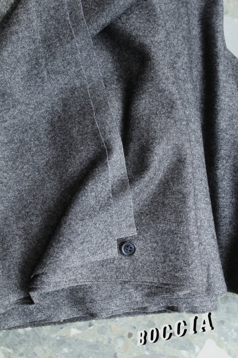 Grey thick flannel wool - TB098