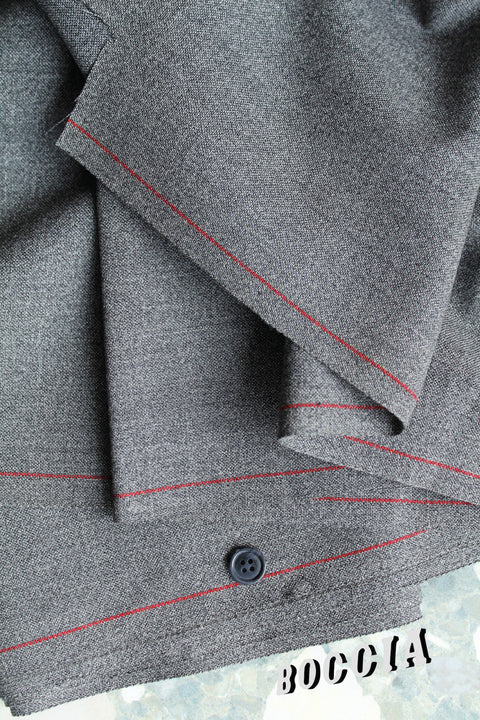 Sharp grey woven wool - TB104