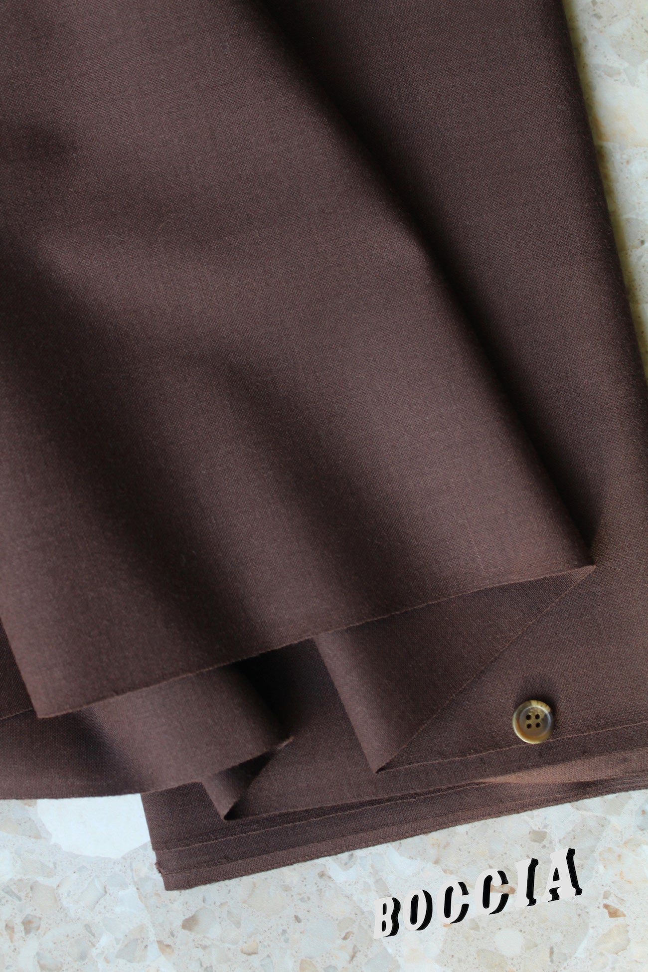 Milk chocolate Italian suiting TB110 Scott Fraser Collection