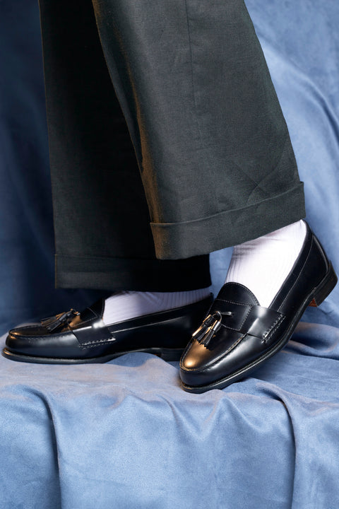 Black tassel loafer - Made in England by Grenson
