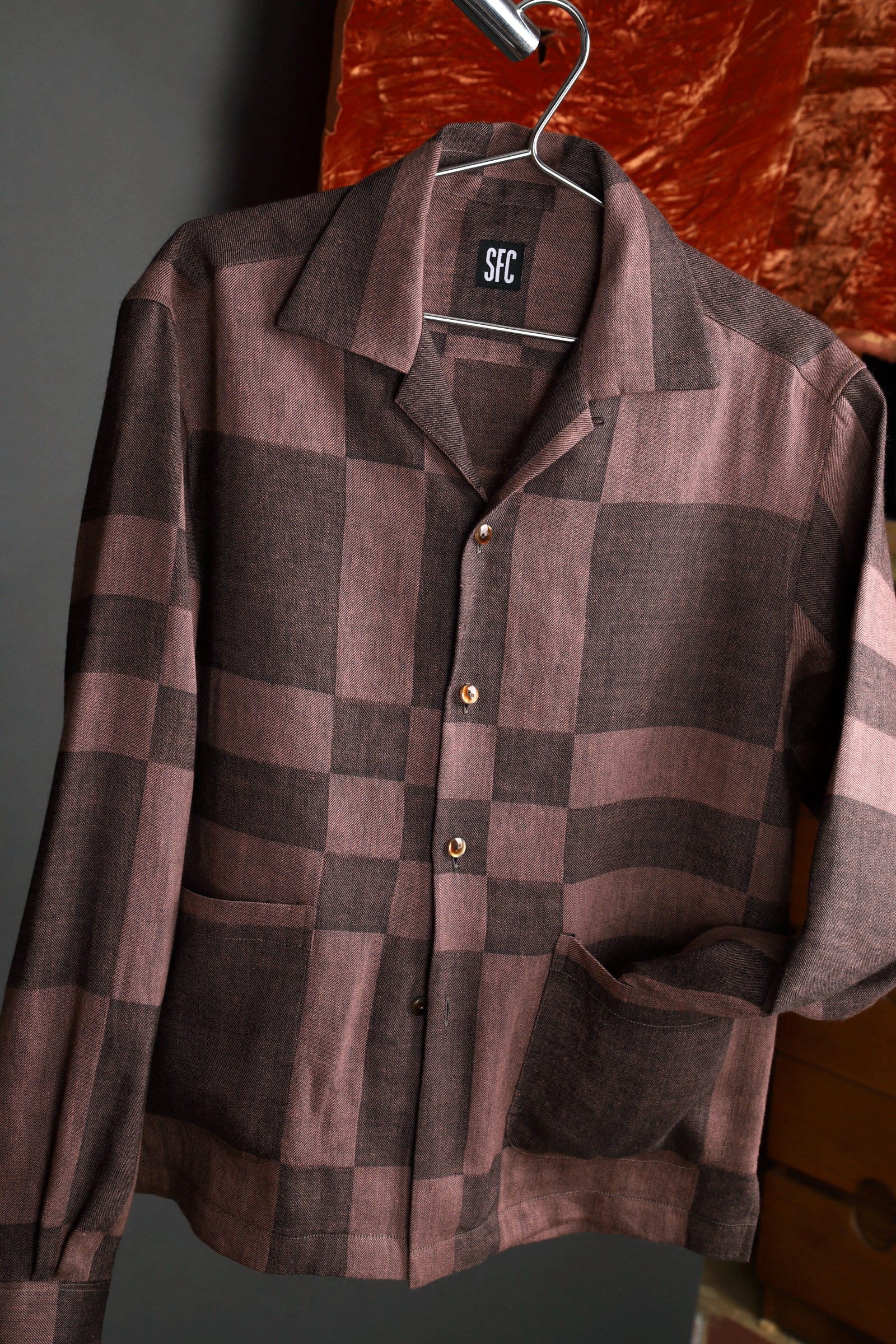 Checker pocket shirt