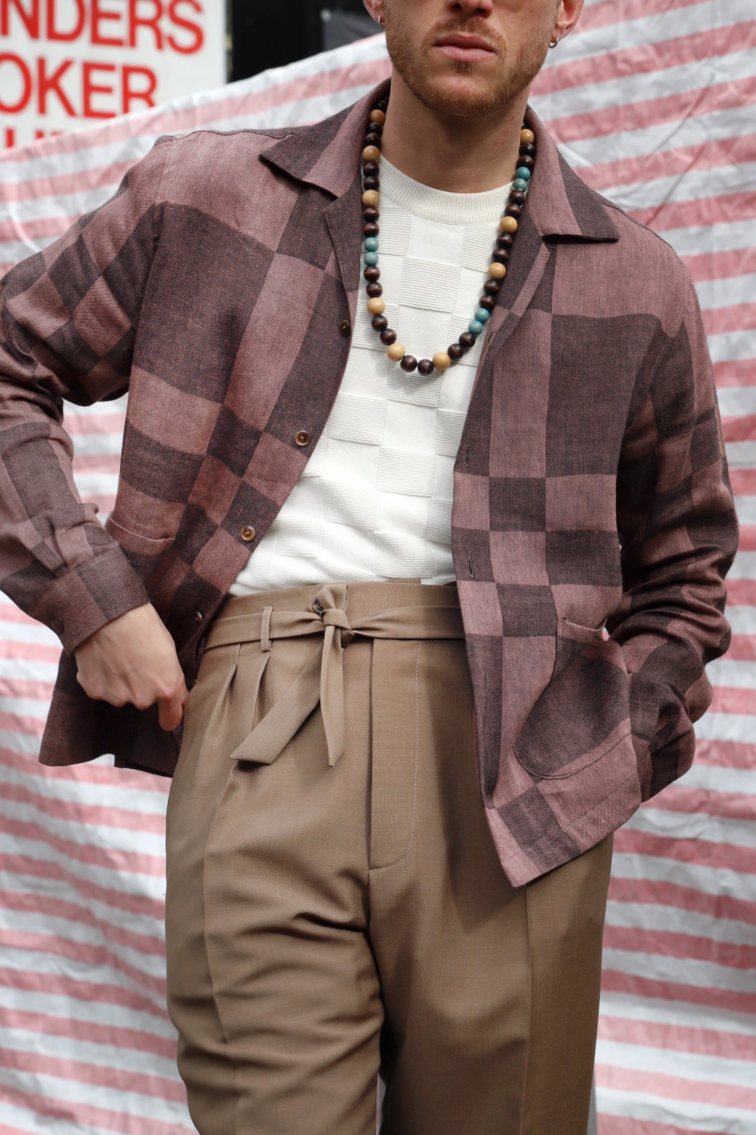 Checker pocket shirt