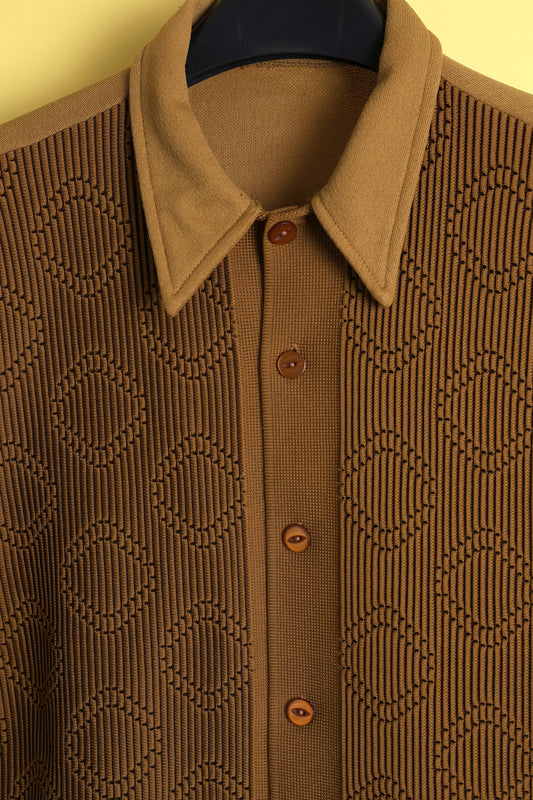 Geometric Front Panel Shirt