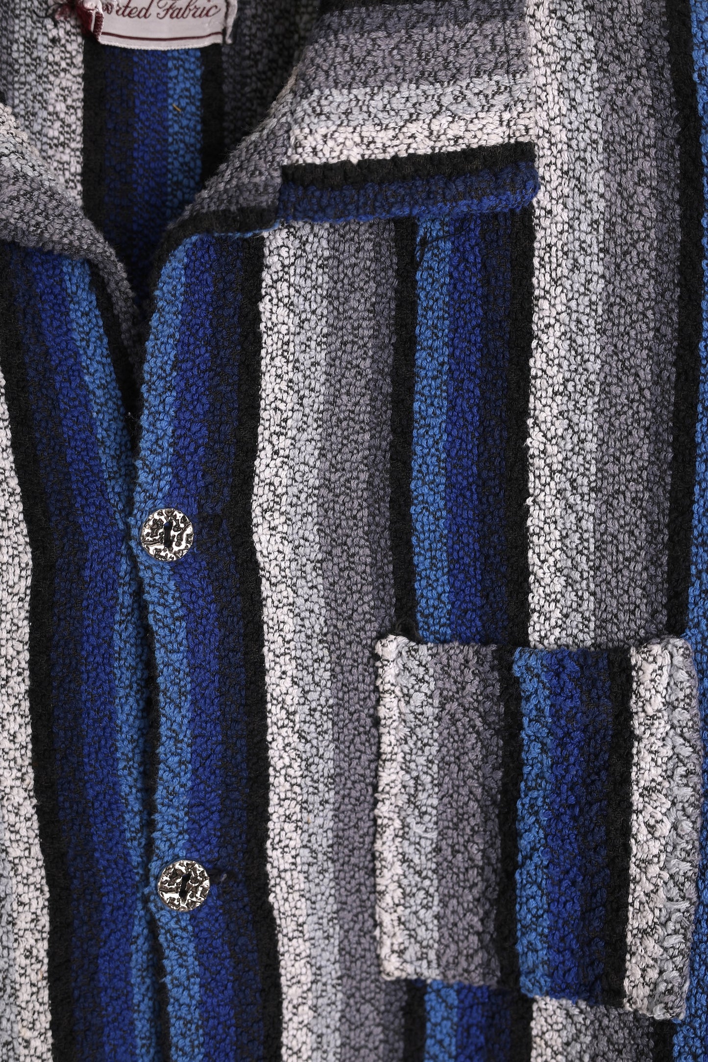 Textured stripe beach shirt