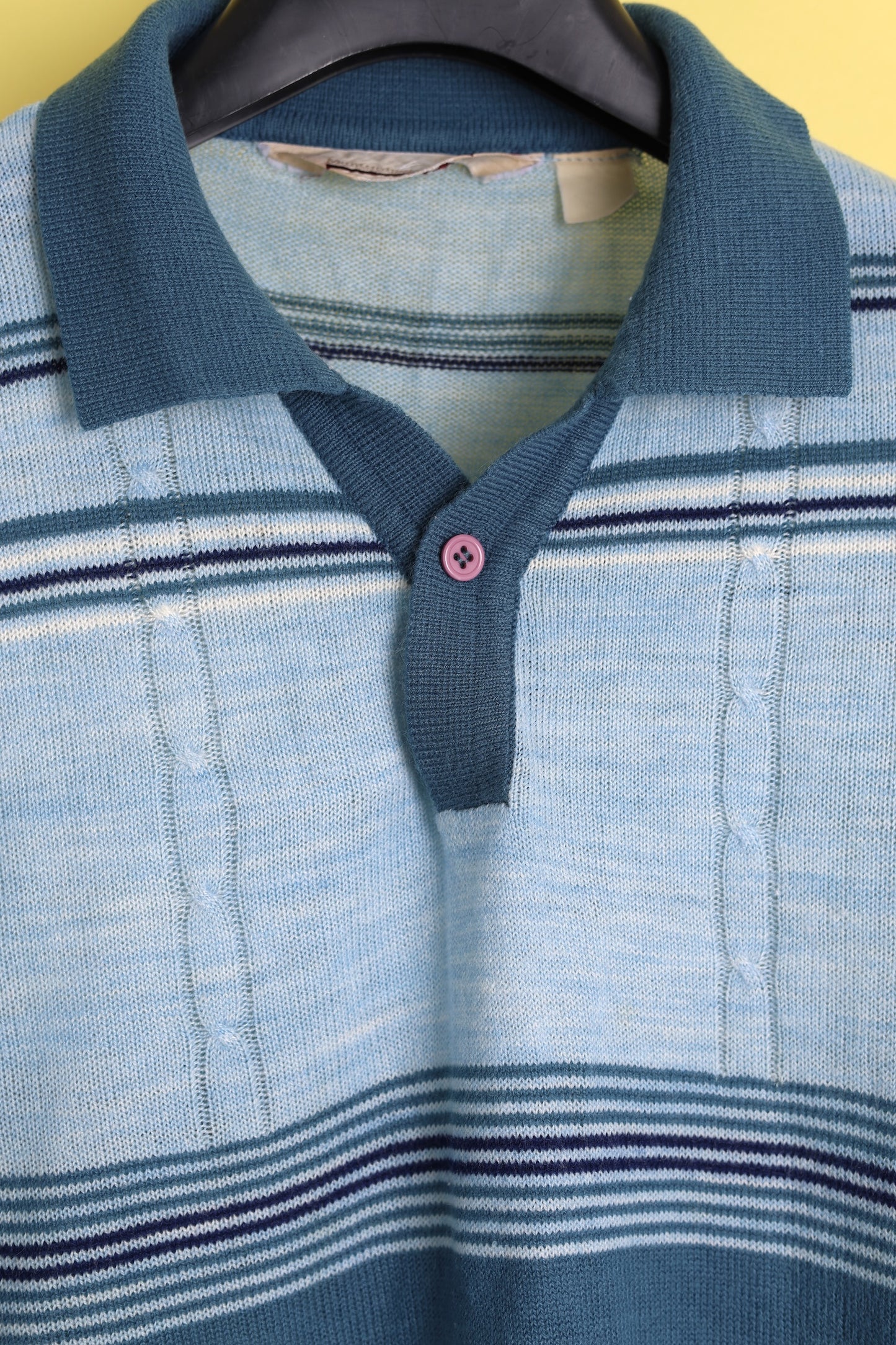 Mongomery Ward Blue Stripe Polo Shirt