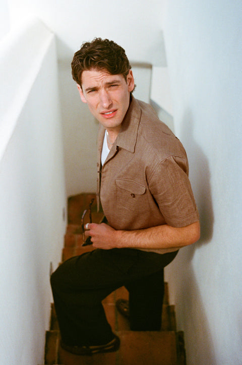 Coco textured loop pocket shirt
