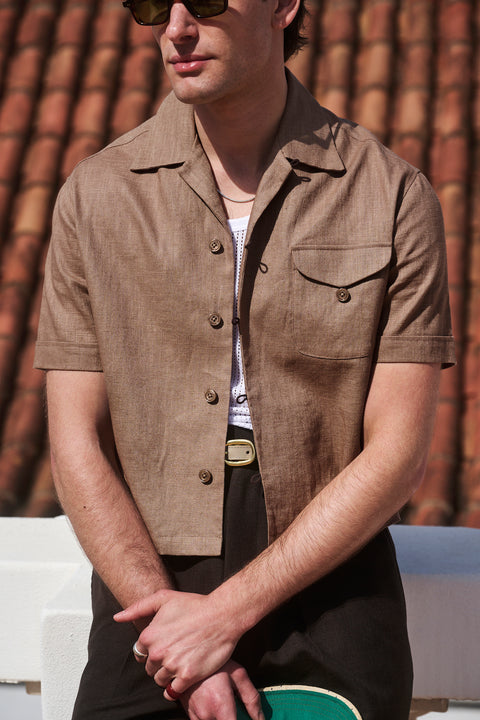 Coco textured loop pocket shirt
