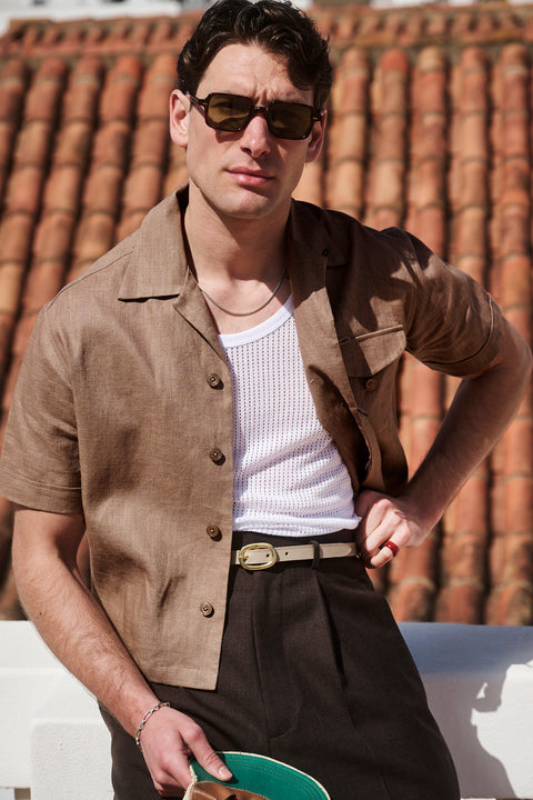 Coco textured loop pocket shirt