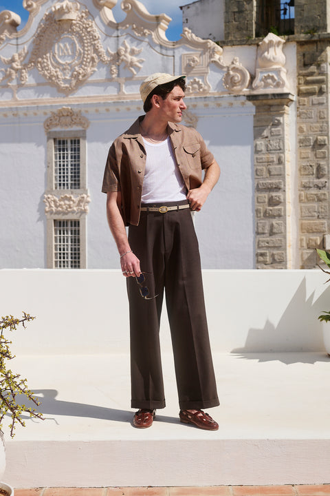 Coco textured loop pocket shirt