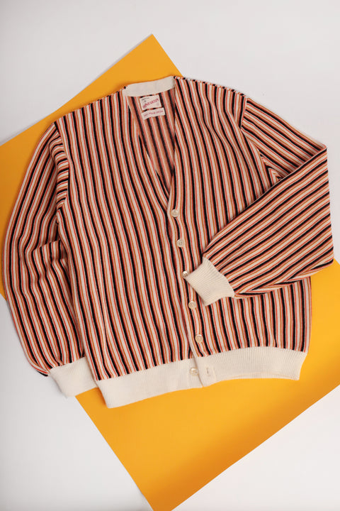 Candy stripe golf cardigan (1960)