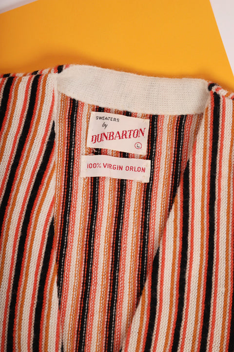 Candy stripe golf cardigan (1960)