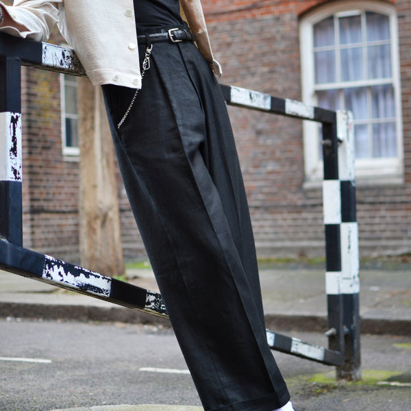Wide Boy Trousers (new Fabric Options Available), Mens Wide Legged  Trousers