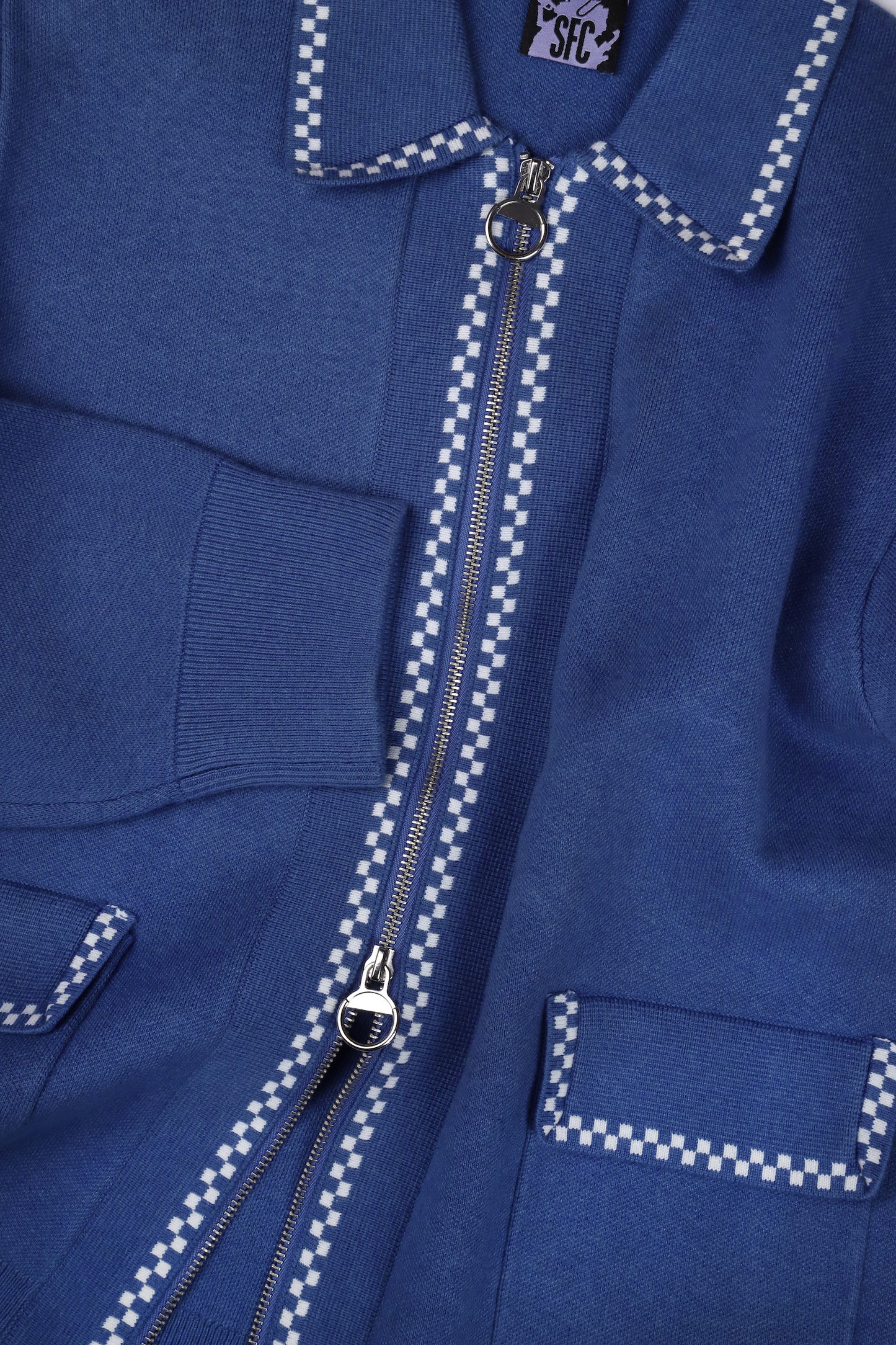 Blue temple knit